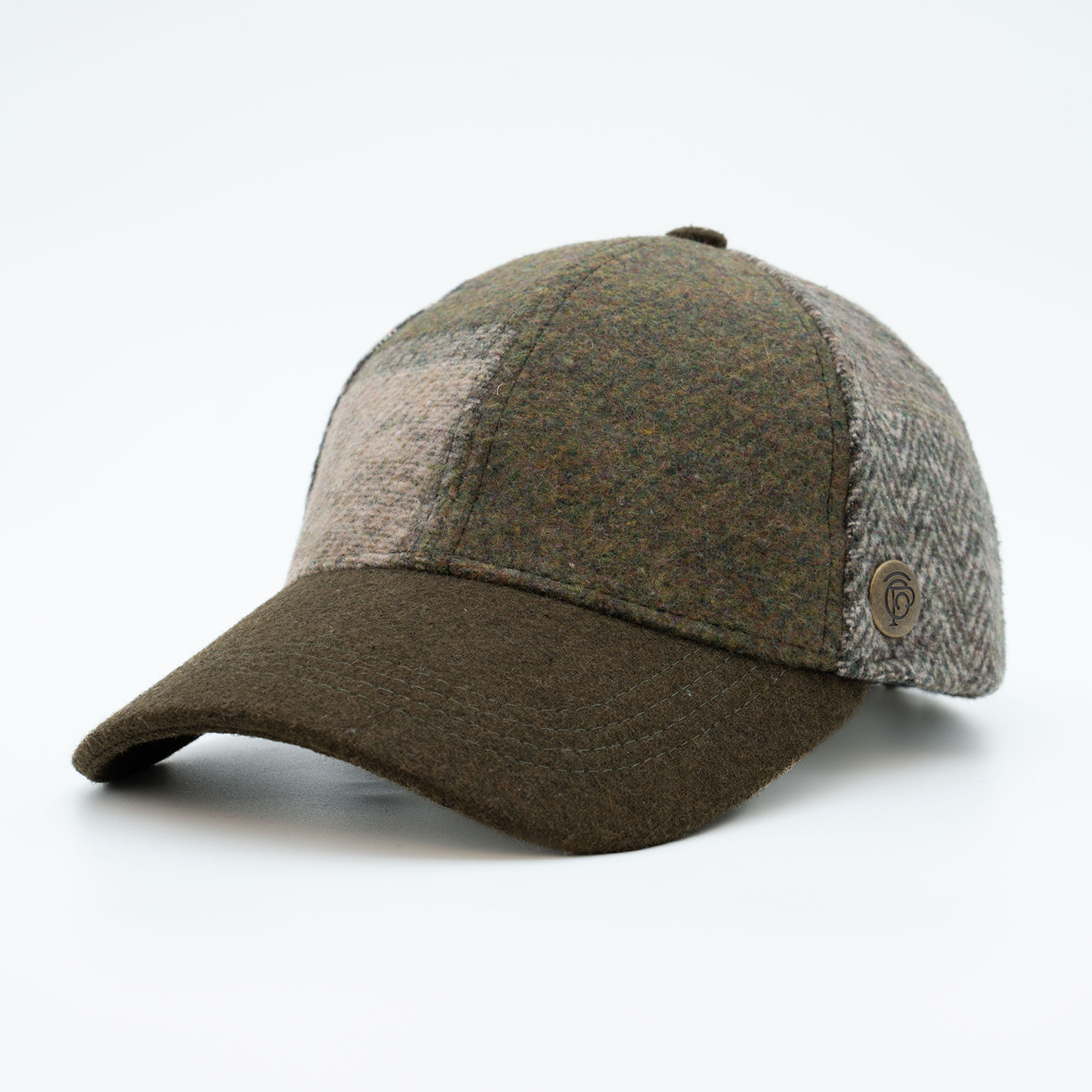 5621.B Gorra verde patchwork ajustable